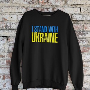 I Stand With Ukraine Shirt, Ukrainian Flag Colors Sweatshirt