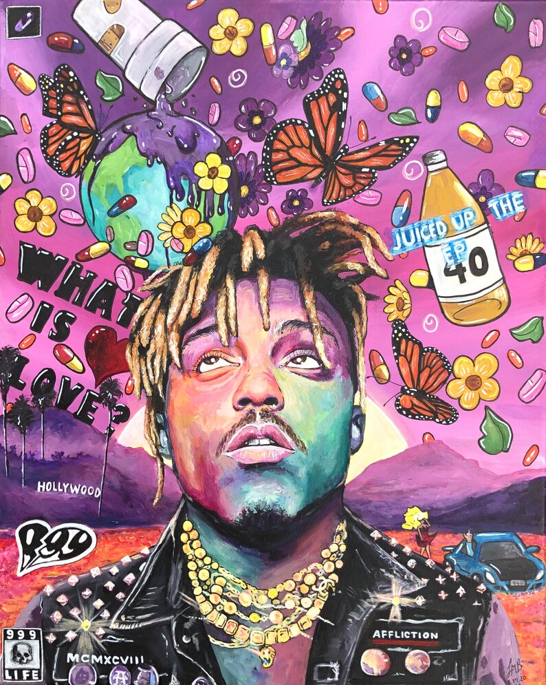 Original Design Juice Wrld Print | Etsy
