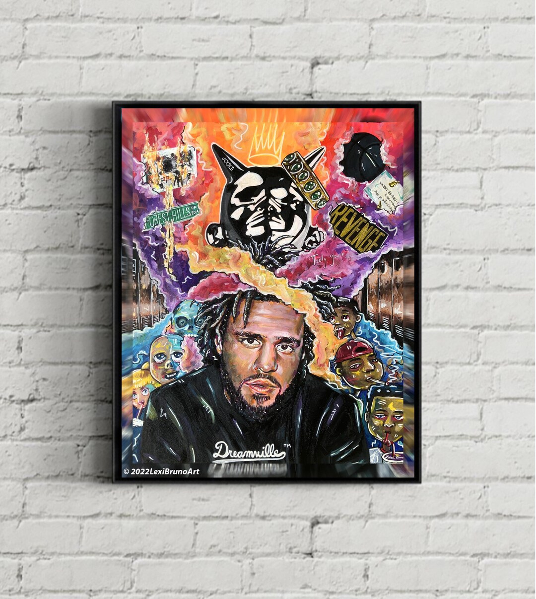 J Cole Poster 16x20 J Cole Wall Art J Cole Merch Album Cover Poster Hip