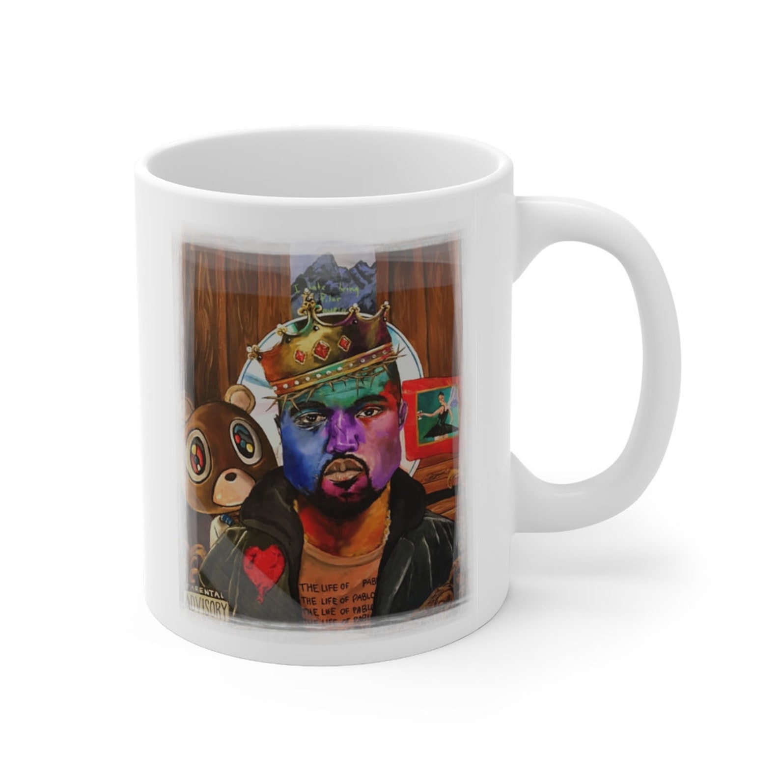 Kanye West Mug 11oz Rap Hip Hop Music Unique Gift Ye Etsy Ireland