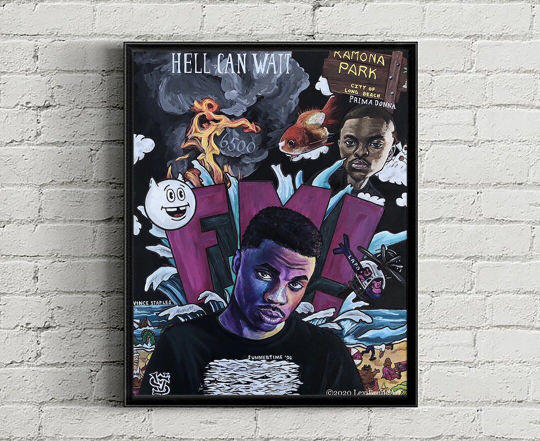 Vince Staples Poster 16x20 Vince Staples Wall Art Vince Etsy Singapore