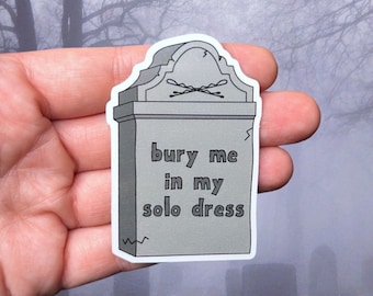 Bury Me in My Solo Dress // Funny Irish Dancer Sticker