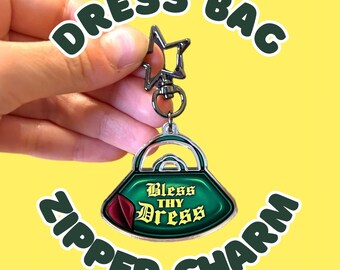 Bless Thy Dress // Irish Dance Dress Bag Charm & Zipper Pull