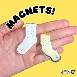 Happy/Sad Poodle Sock Magnet Set // Adorable Irish Dance Magnets!