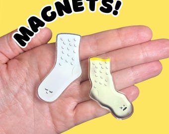 Happy/Sad Poodle Sock Magnet Set // Adorable Irish Dance Magnets!