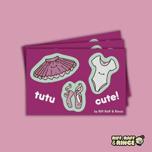 Folha de adesivos fofos de tutu // Adesivos adoráveis de balé!