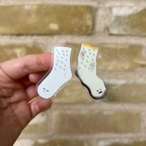 Calcetines de caniche con diseño de baile irlandés feliz/triste // ¡Pegatina linda y divertida para bailarines irlandeses!