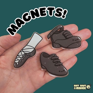 Too Jiggin&#39; Cute Magnet Set // Adorable Irish Dance Shoe Magnets!