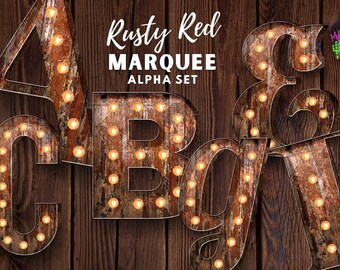 Digital Download Letters,Marquee Letters decorative alphabet clipart marquee alpha set Something Fun Marquee Letters png