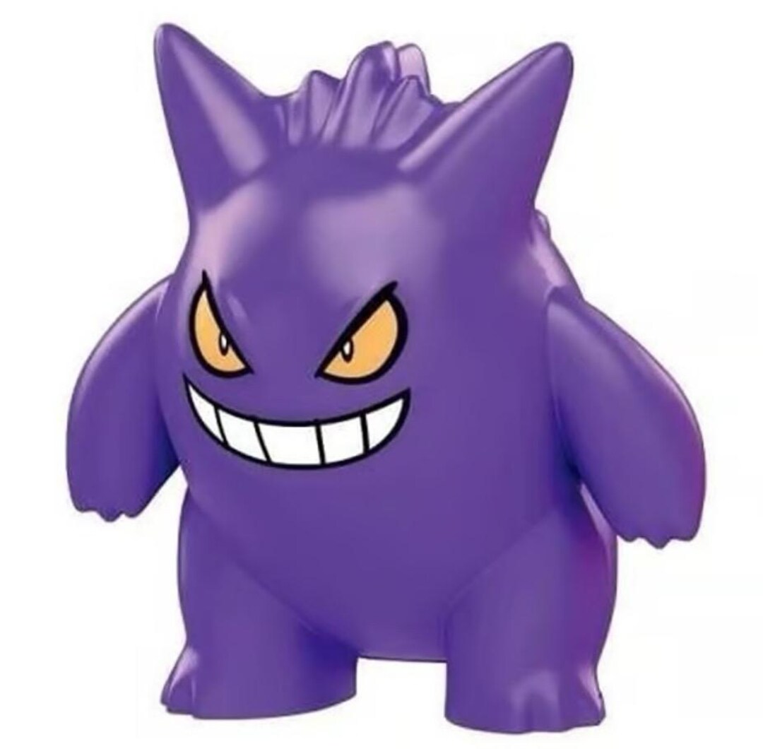 Grinning Shadow Creature-inspired Minifigure | Custom Color 2x4 Brick ...