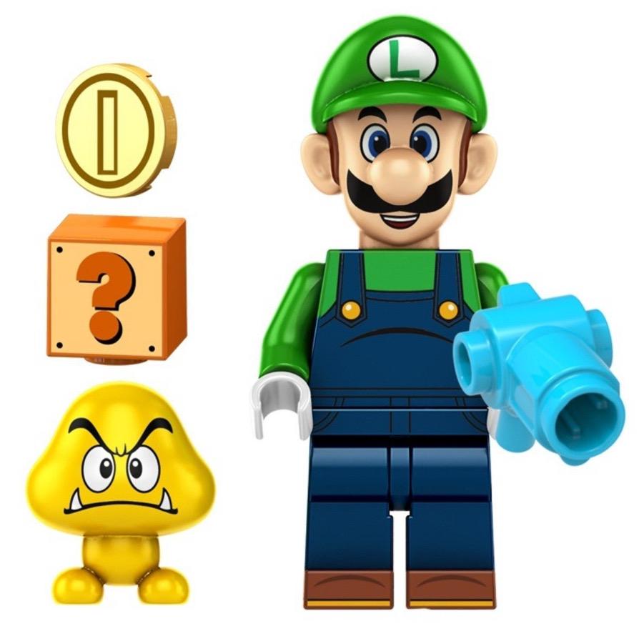 Green Brother Hero Inspired Minifigure With Accessories | Retro Game ...