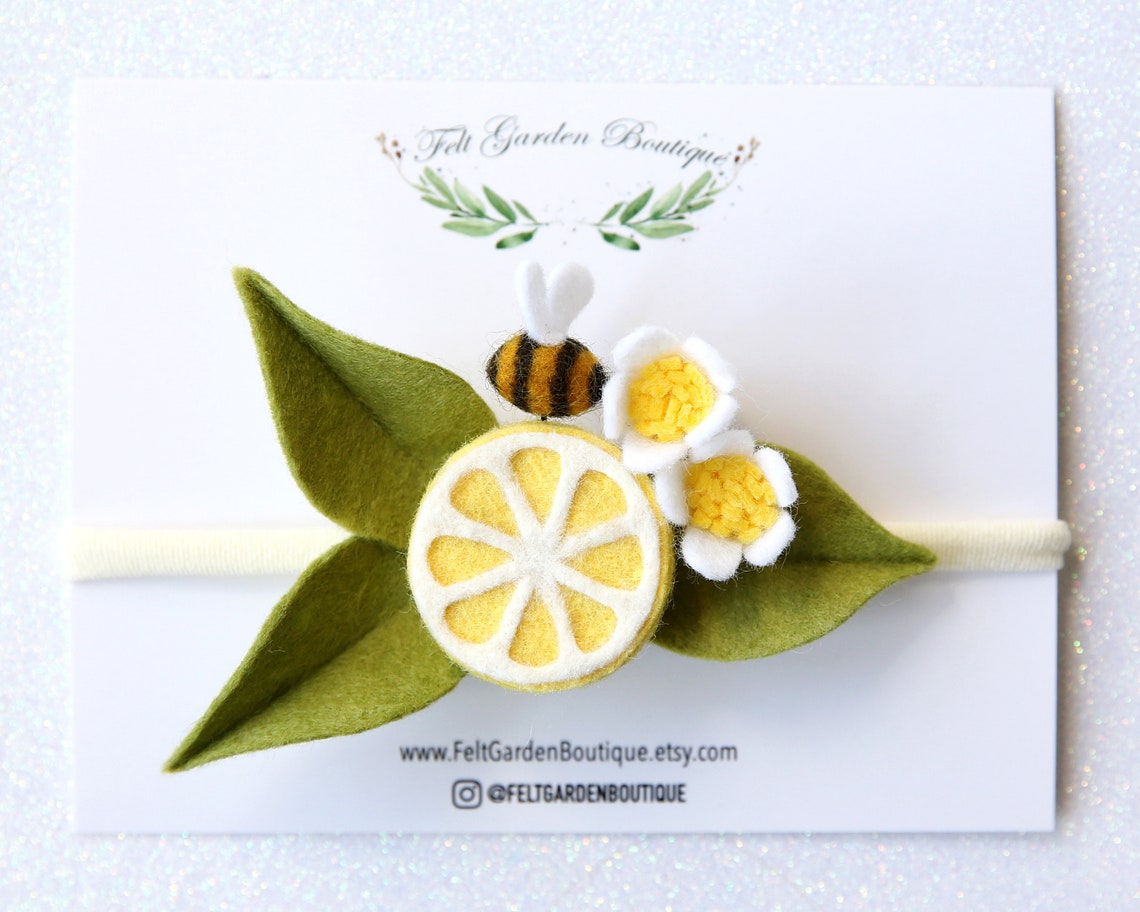 Felt Orange Fruit Headband Felt Headband Orange Slice Etsy