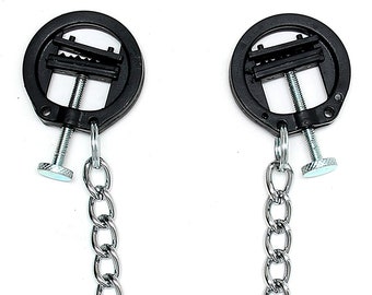 Hoffman Nipple Clamps Press BDSM Torture Bondage Mistress