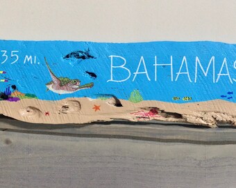 Custom hand-painted Destination wood signs for pool, patio, bar, game room, home decor, nautical, tiki bar, vacation, directional, tropical