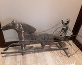 Antique Horse and Sulky Weathervane