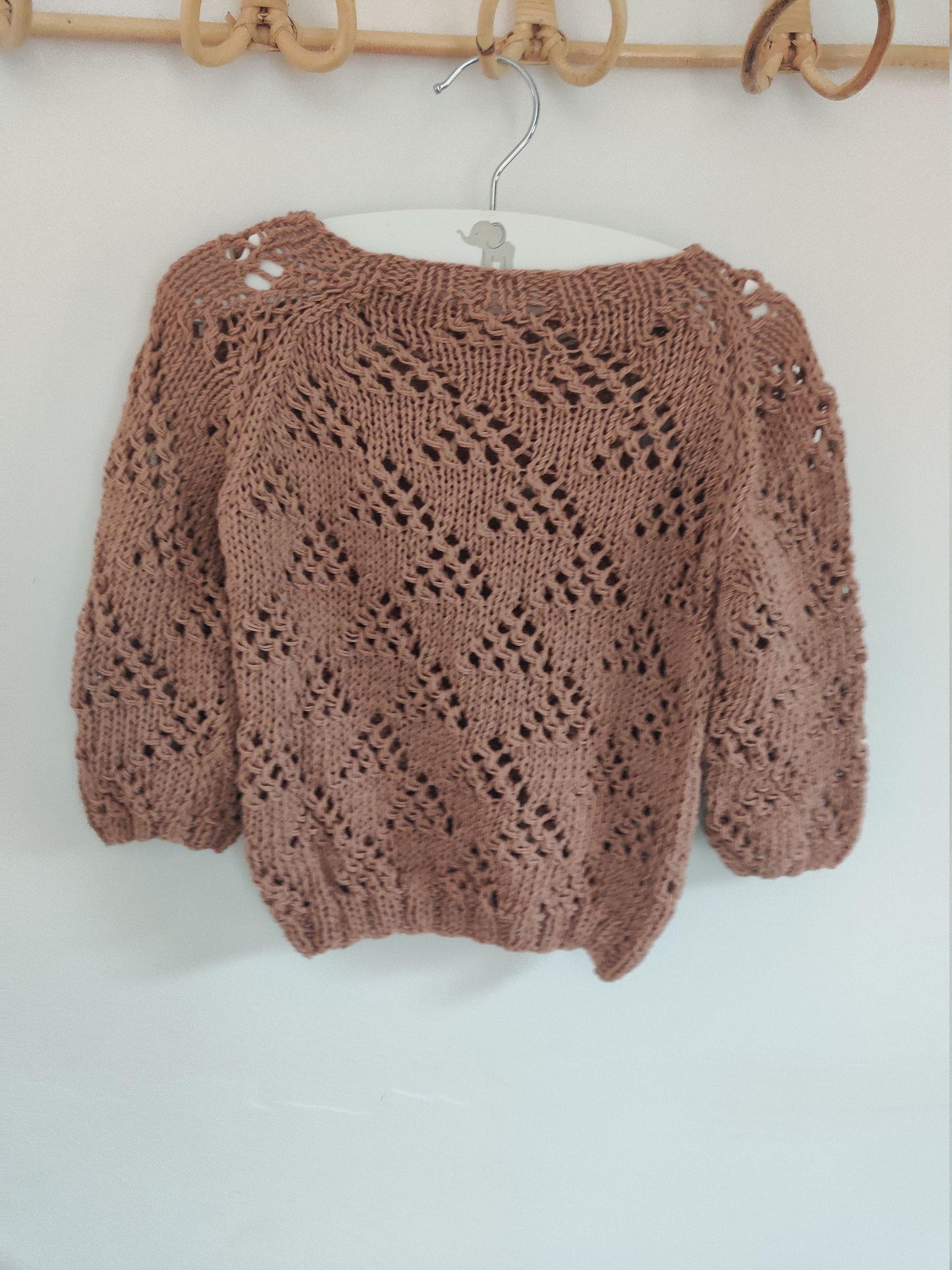 Hand knitted Kids summer jumper Etsy