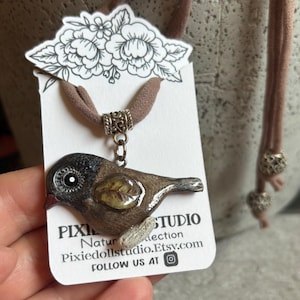 handmade bird necklace