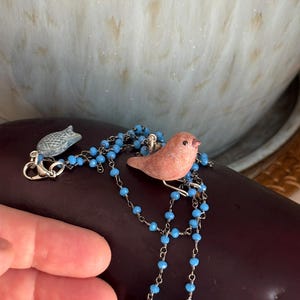 handmade bird necklace