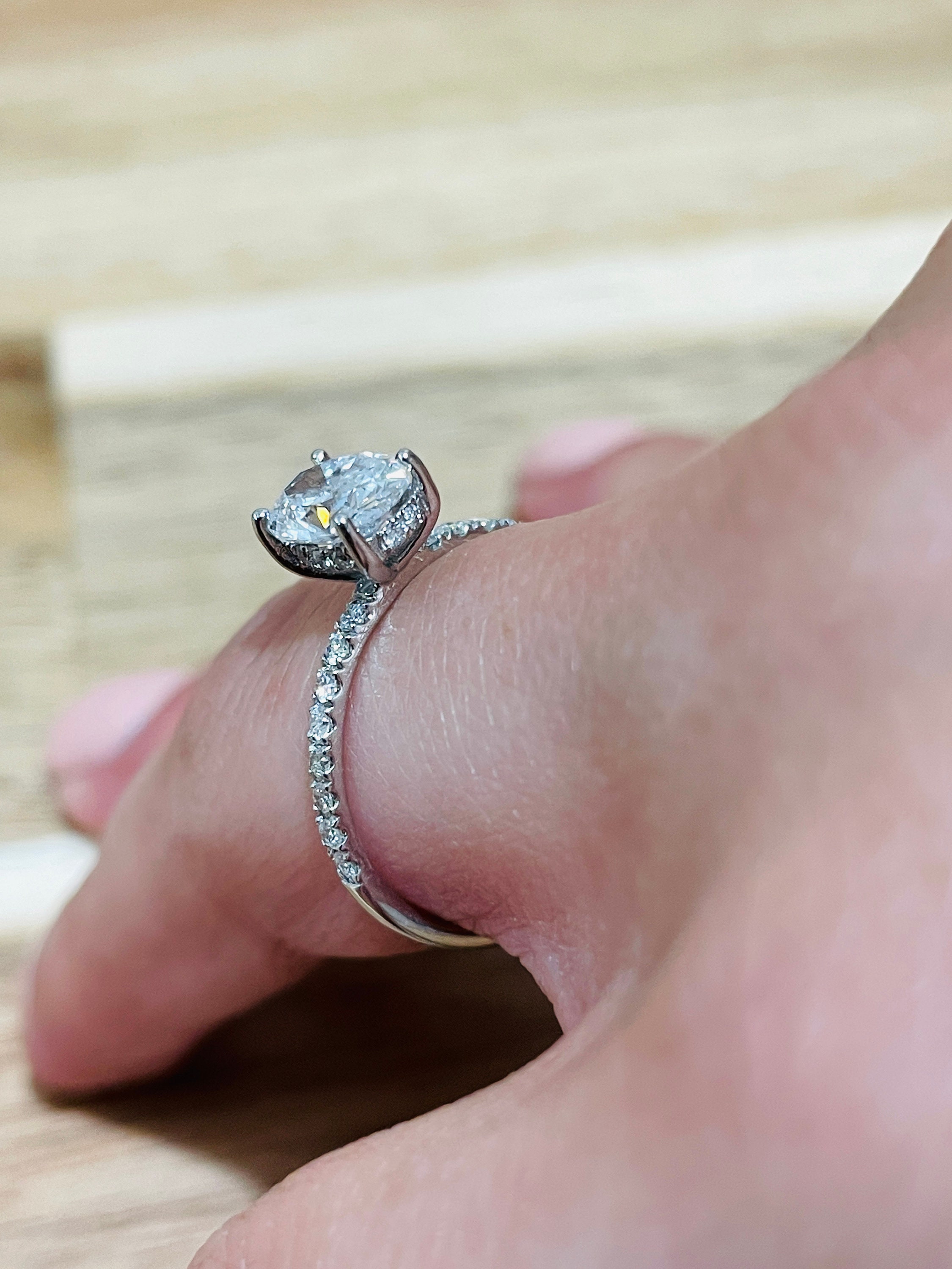 Hidden Halo Round Diamond Engagement Ring - KGR1280 – Jack Kelége