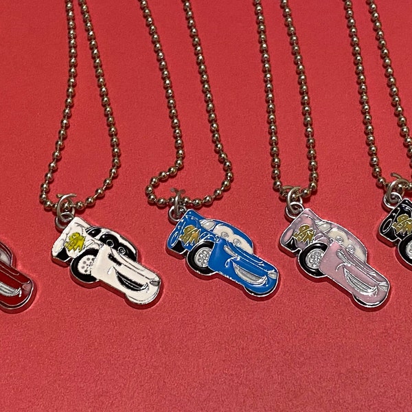 Lightning McQueen charm necklace