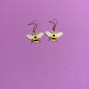 Bee Charm Earrings