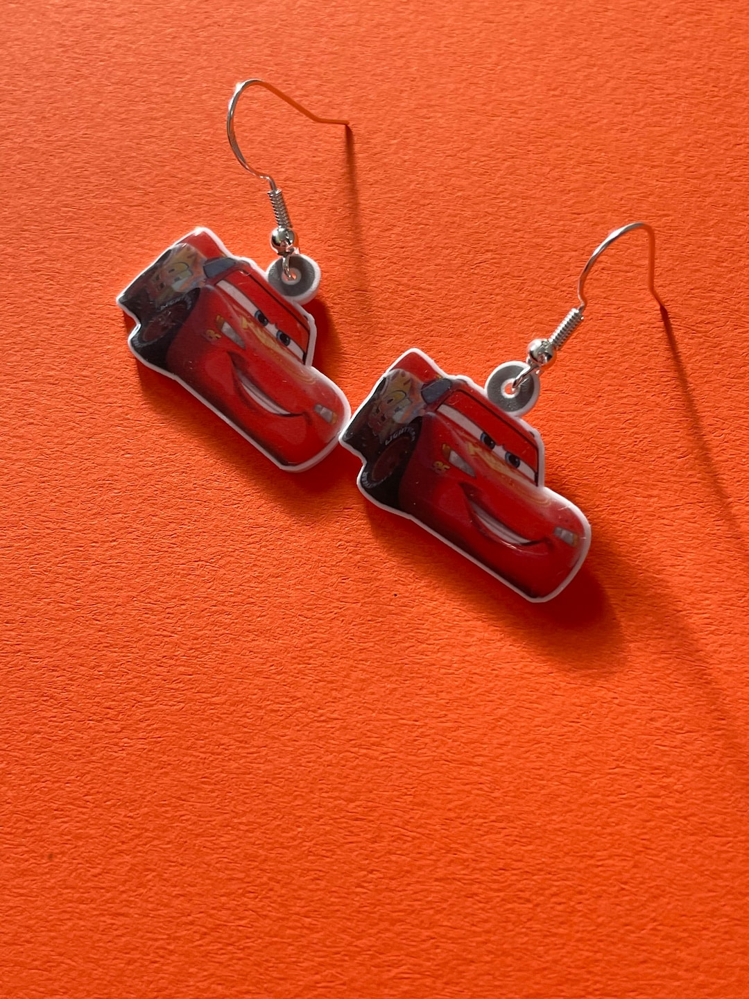 イヤリング MCQUEEN EARRINGS Acrylic Lightning Mcqueen Earrings - Etsy