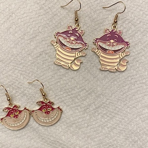Cheshire Cat Charm Earrings
