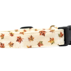 Maple Leaf Dog | Maple Leaf Cat Collars | 100% Soft Cotton Fabric Collars | Fall Woodland Fashion -- "THE MAPLE LEAF"