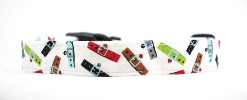 Dog Collars 100/% Soft Cotton Fabric Collars Colorful Collars and Play Time Baseball Bones Playful