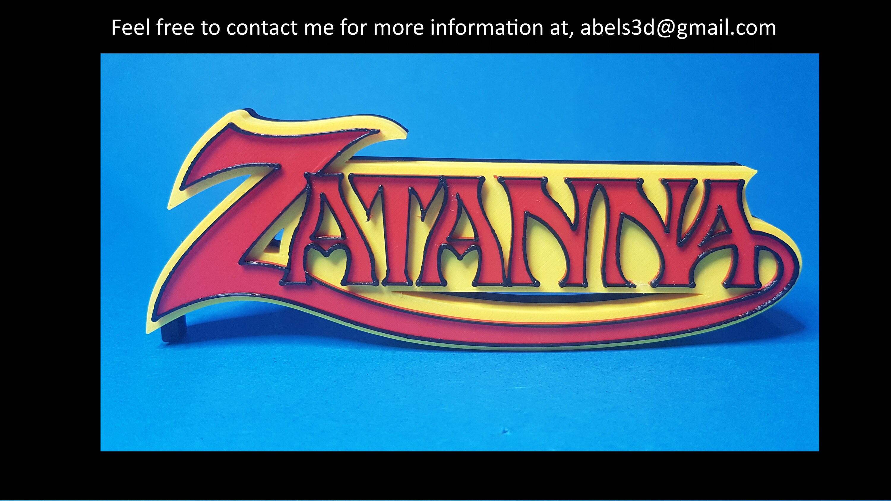 Zatanna 3D Printed Comic/tv Logo for Desk Stand or Mount - Etsy