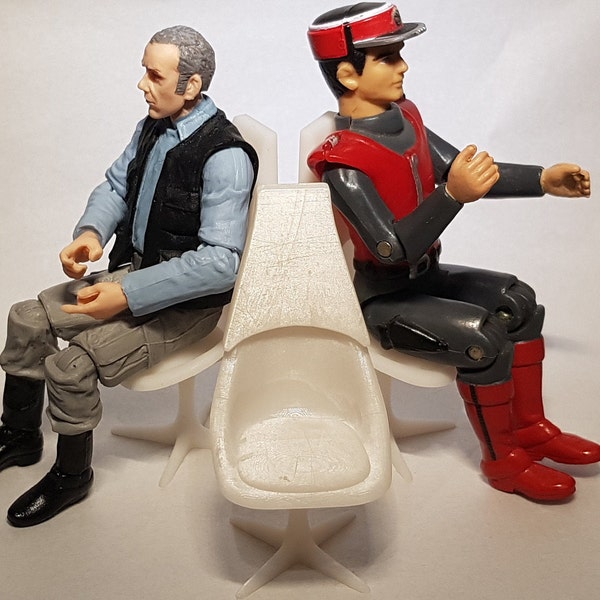 1-18th scale - 3D Printed. starship bridge chair. Designed for 3.75inch figures