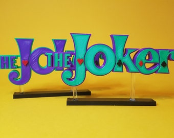 The Joker - Comic book logo - This is a great piece of shelf art for your display.