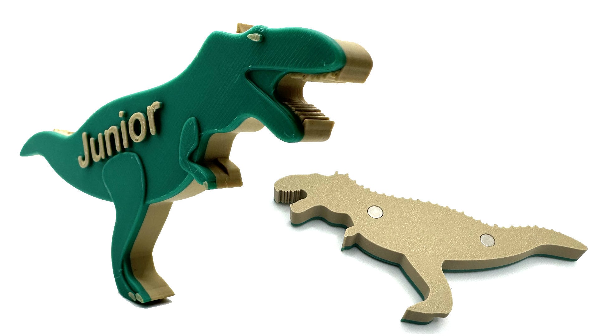 Aangepaste T-rex dinosaurusmagneet | Gepersonaliseerde party goodiebag koelkast | Tyrannosaurus Giganotosaurus | N42-magneet: