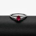 Cushion Ruby Ring | Raw Gemstone Ring | Genuine Ruby Birthstone | July Birthstone | Gift for Her