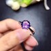 Natural Purple Amethyst Ring | February Birthstone Ring | Amethyst Engagement Ring