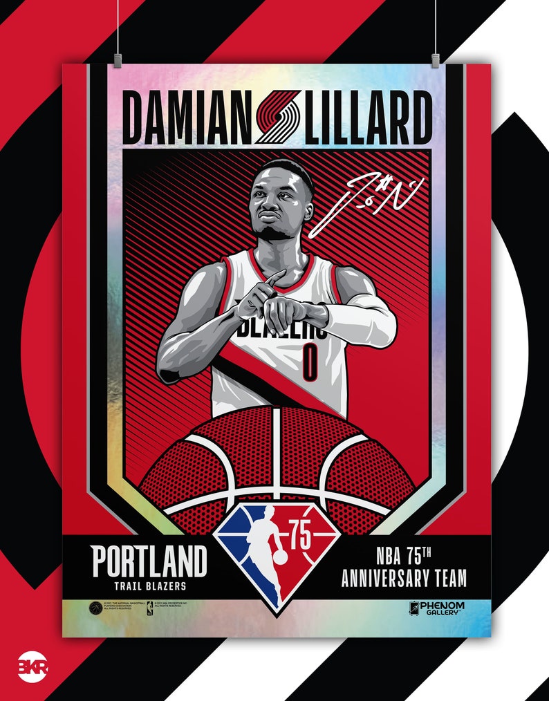 NBA 75th Anniversary Team Damian Lillard image 1