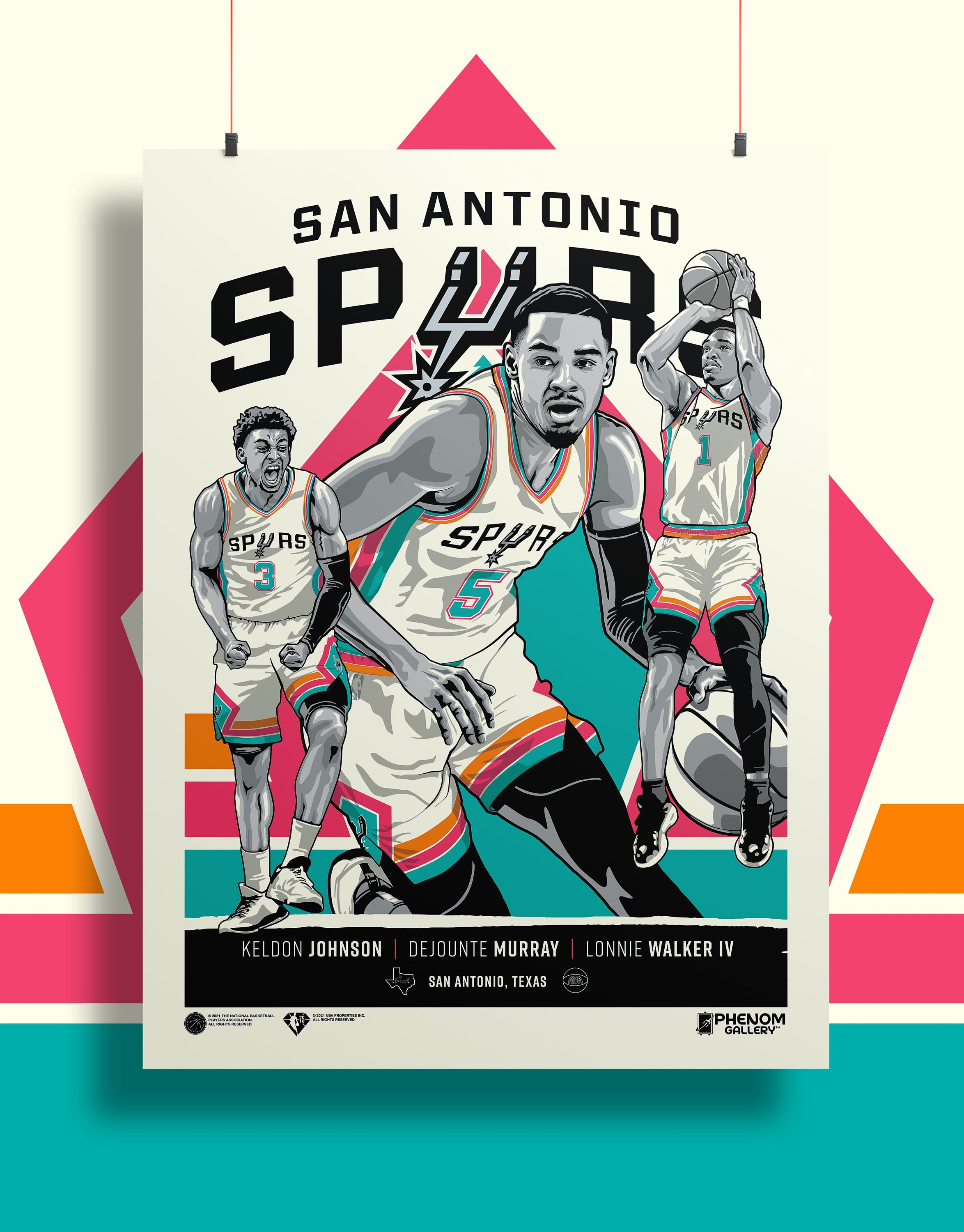 Lonnie Walker IV - San Antonio Spurs - Game-Worn City Edition