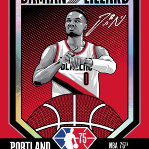 NBA 75th Anniversary Team Damian Lillard image 2