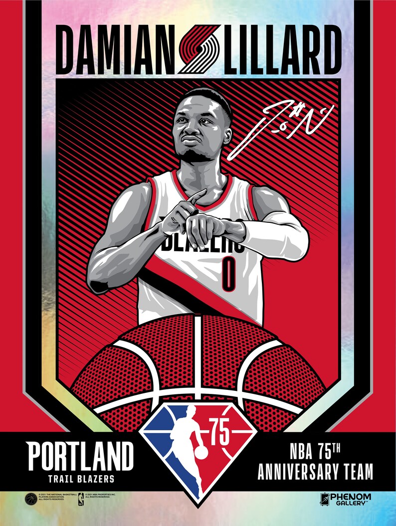 NBA 75th Anniversary Team Damian Lillard image 2