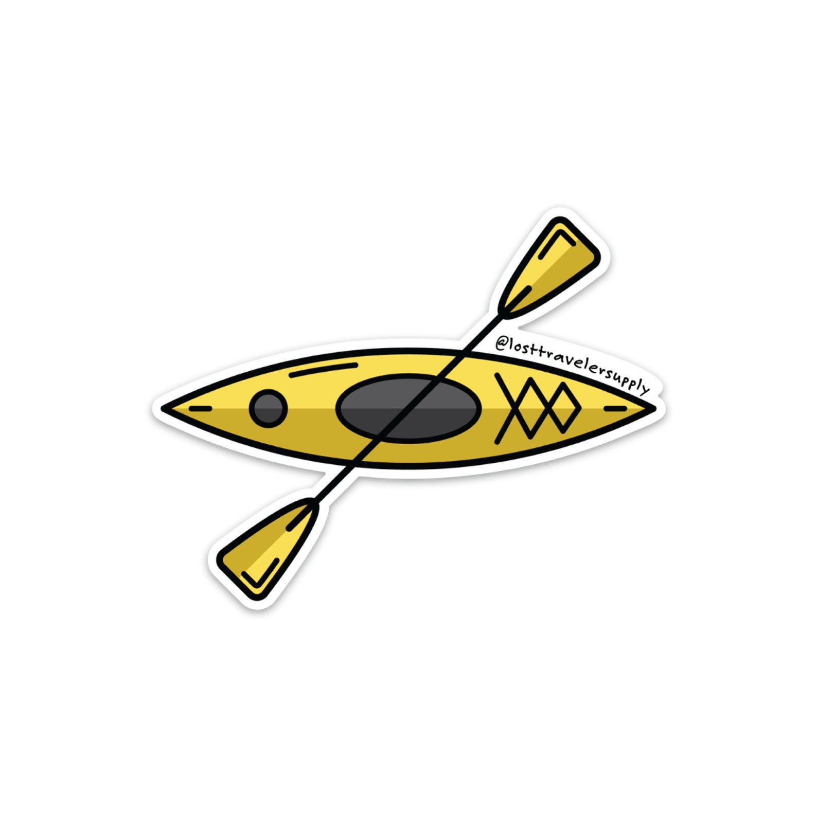 Kayak Sticker Travel Sticker Lake Sticker Outdoor Etsy