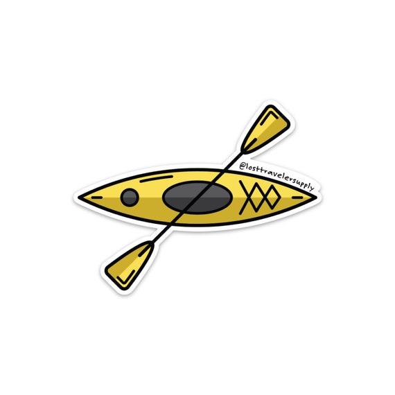 Kayak Sticker Travel Sticker Lake Sticker Outdoor Etsy