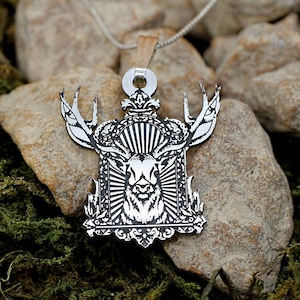 Elk Antler Necklace, Deer Antler Necklace, Caribou Antler Necklace, Moose Antler Necklace | Men&#39;s Jewelry, Gift for Her, Best Friend Gift