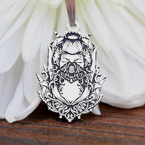 Japanese Samurai Necklace | Asian Style Geisha Women Necklace | Womens Jewelry Gift | Gift For Her