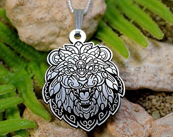 Dainty Lion Charm Necklace, Lion Necklace, Dainty Necklace, Birthday Gift, Layering Necklace, Leo Necklace, Mens Jewelry