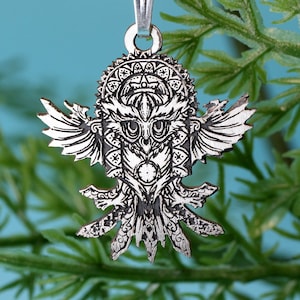 Zierliche Eule Halskette | Detaillierter Tieranhänger | Fliegender Vogel Charm | Muttertagsgeschenk | Lehrer Geschenk | Minimalistischer Spirit Tierschmuck