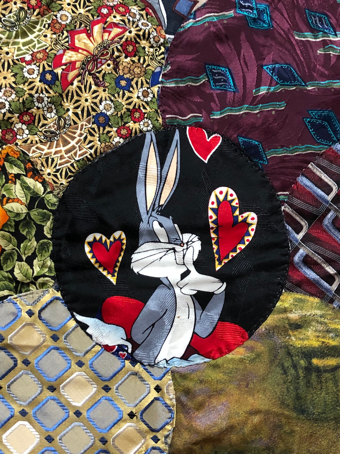 Whimsical Mens Tie Quilt Etsy