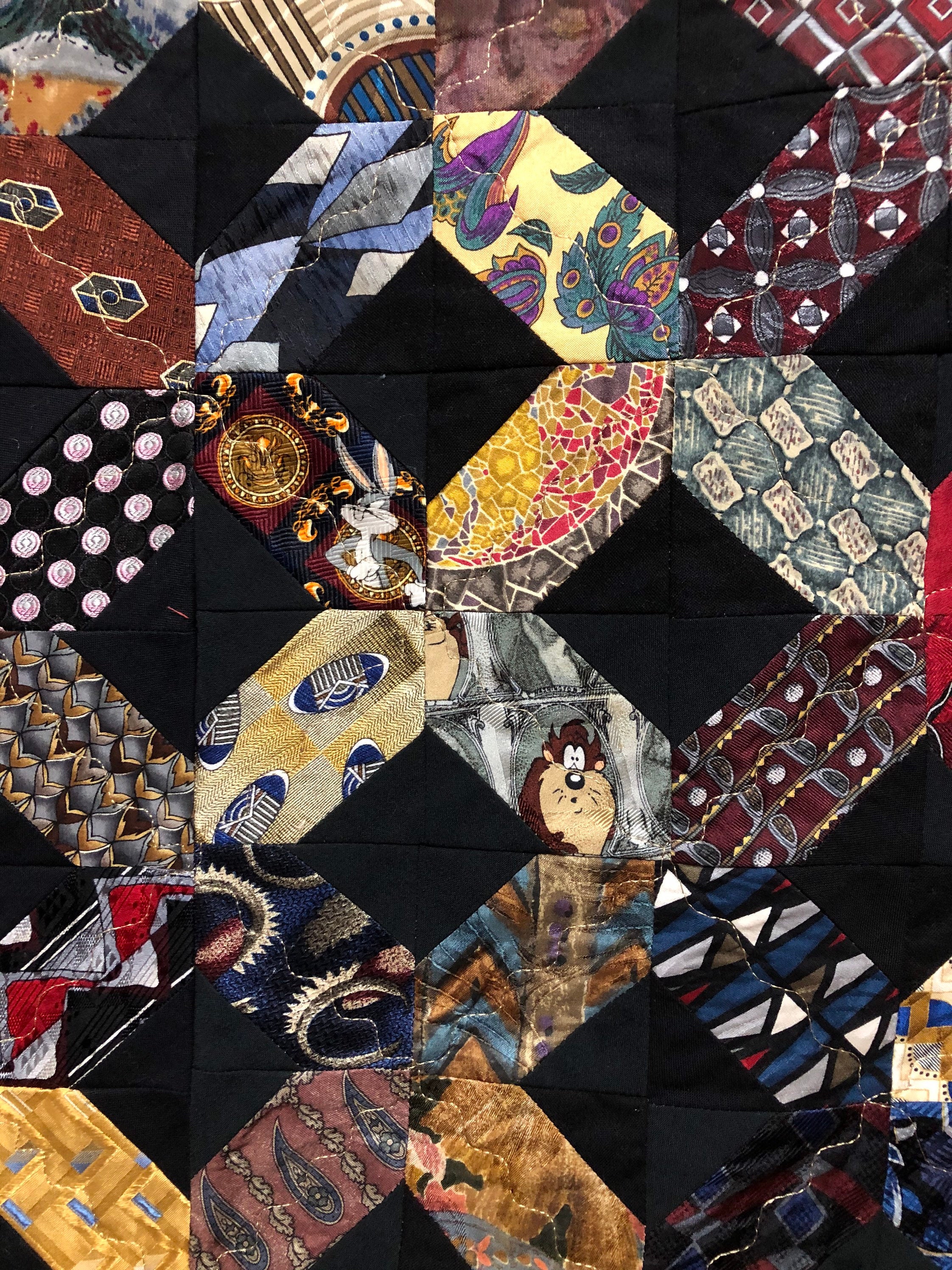 X Mens Tie Quilt Etsy