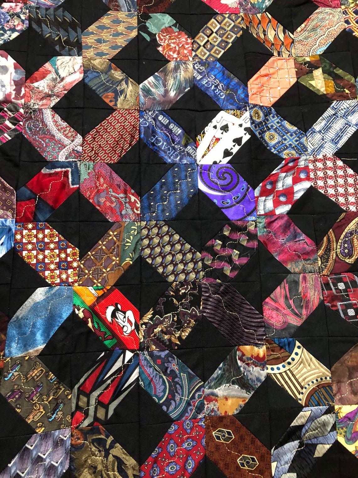X Mens Tie Quilt Etsy