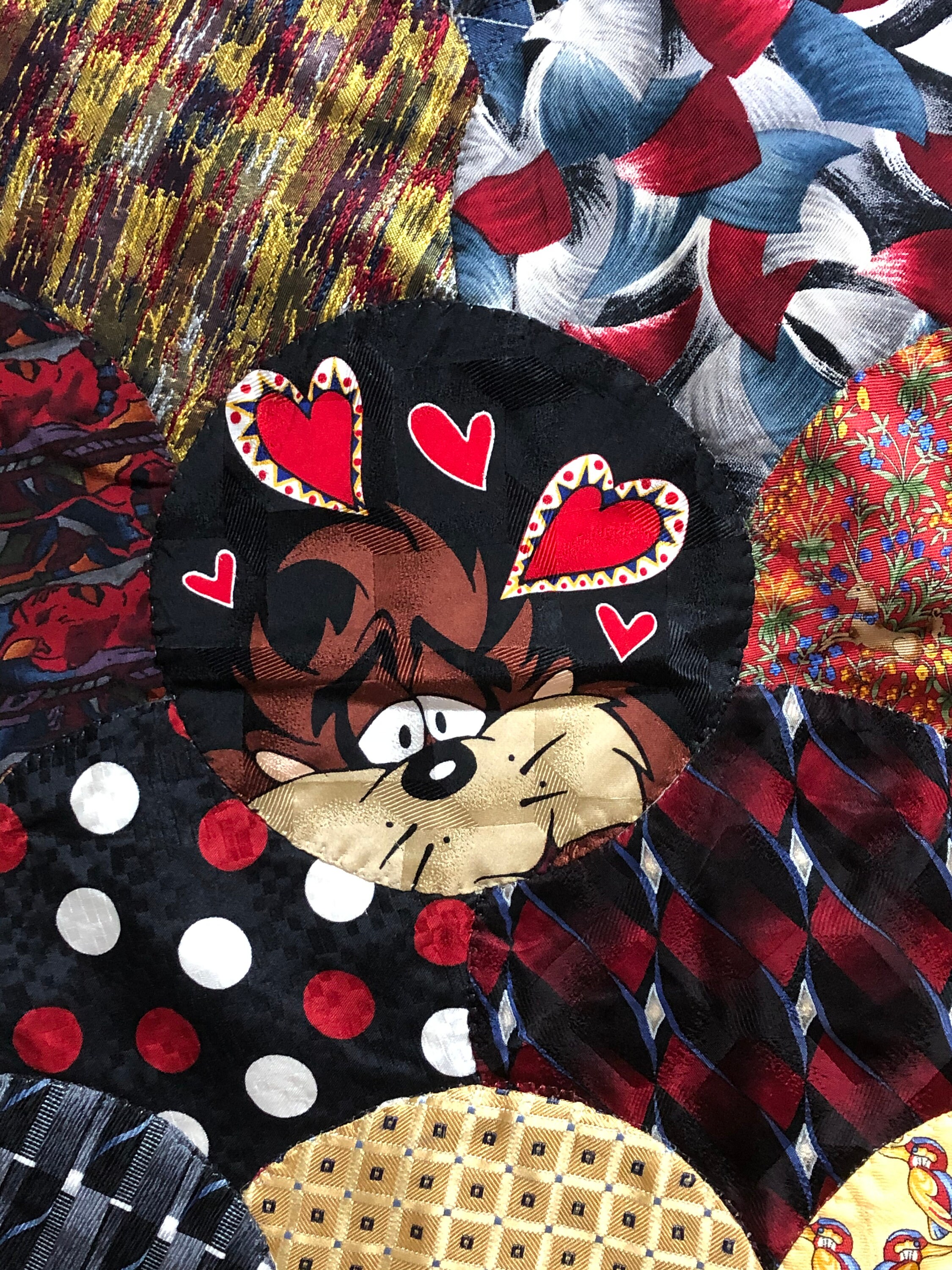 Whimsical Mens Tie Quilt Etsy