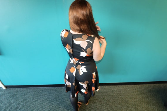 Vintage Floral Print Dress - image 2